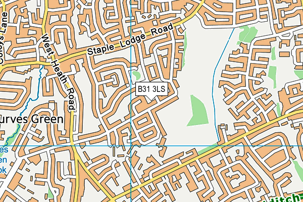 B31 3LS map - OS VectorMap District (Ordnance Survey)