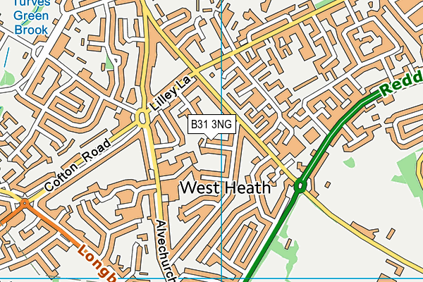 B31 3NG map - OS VectorMap District (Ordnance Survey)