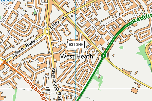 B31 3NH map - OS VectorMap District (Ordnance Survey)