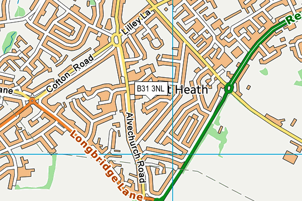 B31 3NL map - OS VectorMap District (Ordnance Survey)