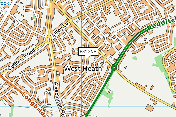 B31 3NP map - OS VectorMap District (Ordnance Survey)