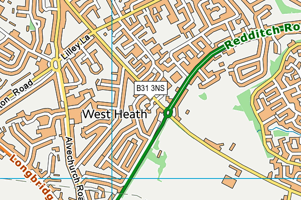 B31 3NS map - OS VectorMap District (Ordnance Survey)