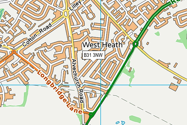 B31 3NW map - OS VectorMap District (Ordnance Survey)