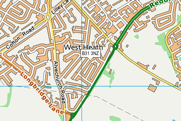 B31 3NZ map - OS VectorMap District (Ordnance Survey)