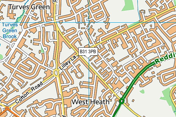 B31 3PB map - OS VectorMap District (Ordnance Survey)