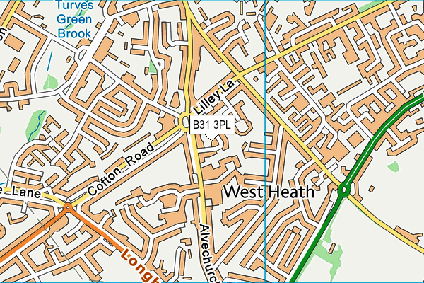 B31 3PL map - OS VectorMap District (Ordnance Survey)