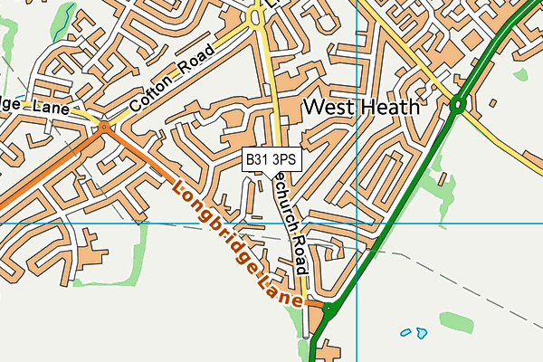 B31 3PS map - OS VectorMap District (Ordnance Survey)