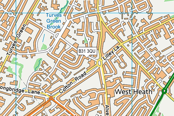 B31 3QU map - OS VectorMap District (Ordnance Survey)