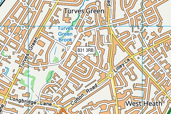 B31 3RB map - OS VectorMap District (Ordnance Survey)