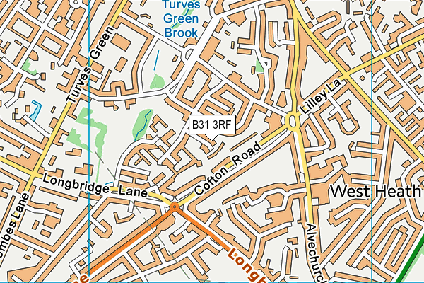 B31 3RF map - OS VectorMap District (Ordnance Survey)