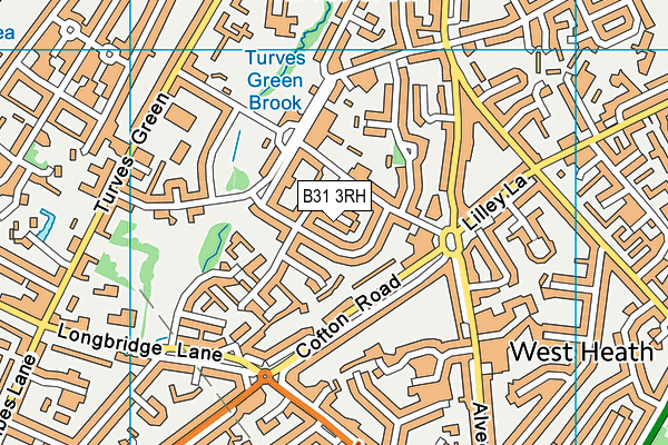 B31 3RH map - OS VectorMap District (Ordnance Survey)