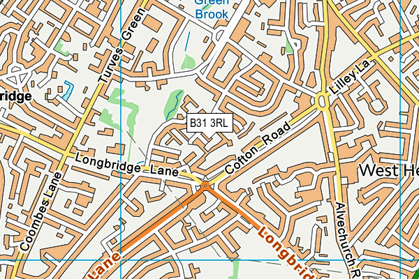 B31 3RL map - OS VectorMap District (Ordnance Survey)