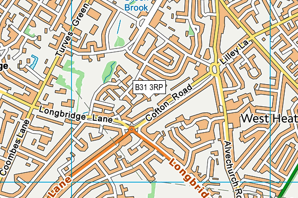 B31 3RP map - OS VectorMap District (Ordnance Survey)
