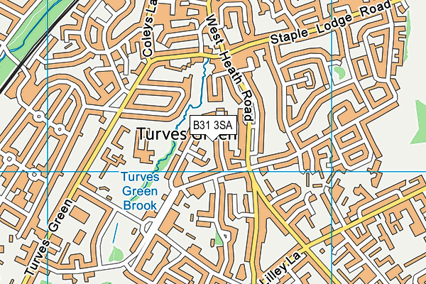 B31 3SA map - OS VectorMap District (Ordnance Survey)