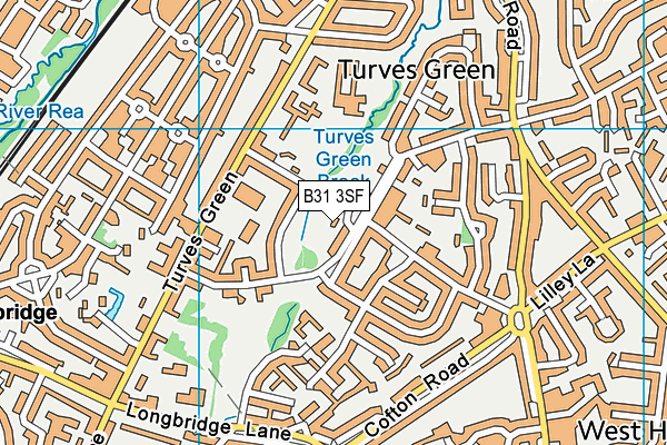 B31 3SF map - OS VectorMap District (Ordnance Survey)