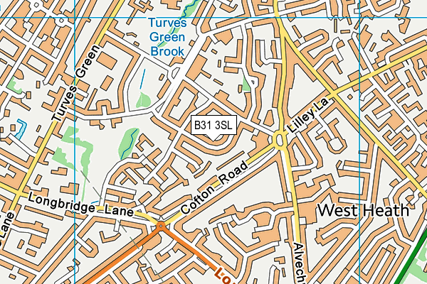 B31 3SL map - OS VectorMap District (Ordnance Survey)