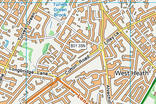 B31 3SN map - OS VectorMap District (Ordnance Survey)