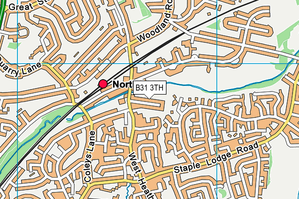 B31 3TH map - OS VectorMap District (Ordnance Survey)