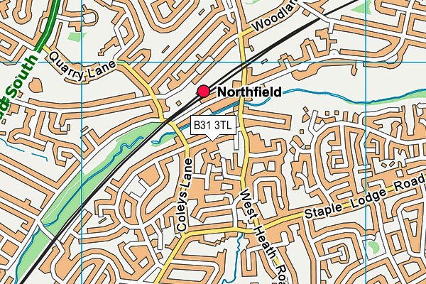 B31 3TL map - OS VectorMap District (Ordnance Survey)