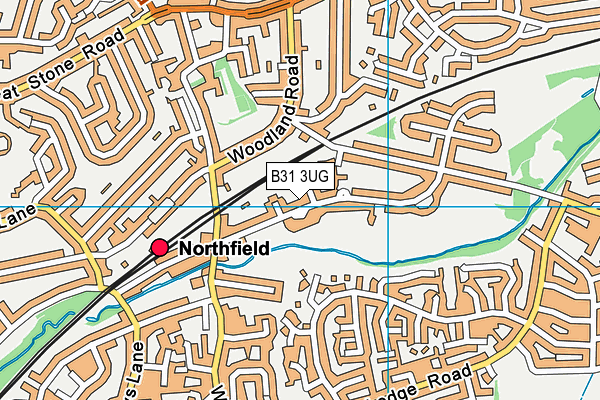 B31 3UG map - OS VectorMap District (Ordnance Survey)