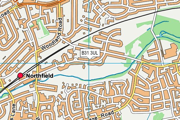 B31 3UL map - OS VectorMap District (Ordnance Survey)