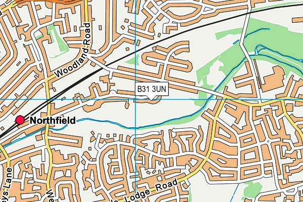 B31 3UN map - OS VectorMap District (Ordnance Survey)