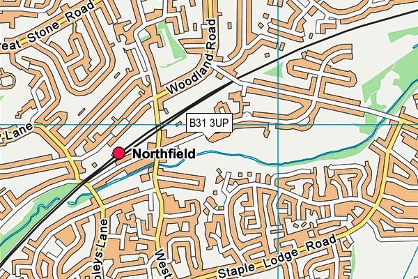 B31 3UP map - OS VectorMap District (Ordnance Survey)