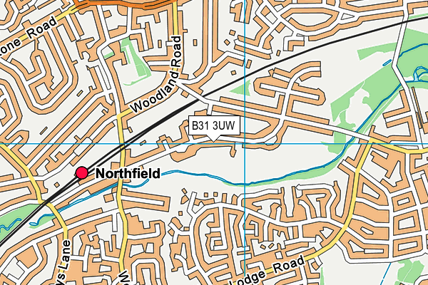 B31 3UW map - OS VectorMap District (Ordnance Survey)