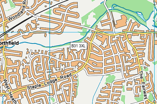 B31 3XL map - OS VectorMap District (Ordnance Survey)