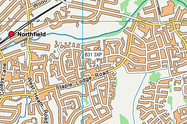 B31 3XP map - OS VectorMap District (Ordnance Survey)