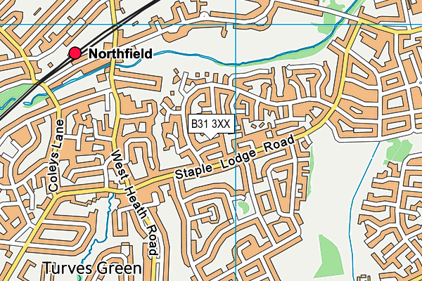 B31 3XX map - OS VectorMap District (Ordnance Survey)