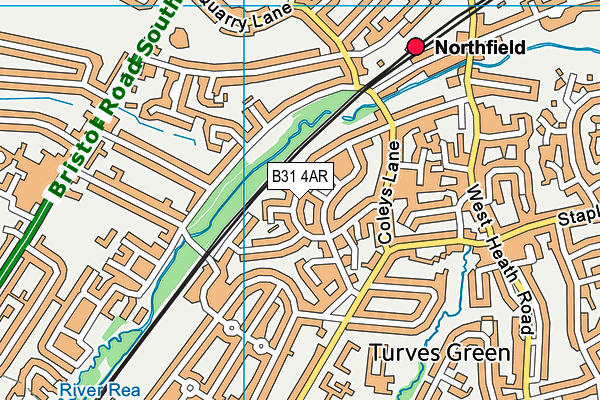 B31 4AR map - OS VectorMap District (Ordnance Survey)