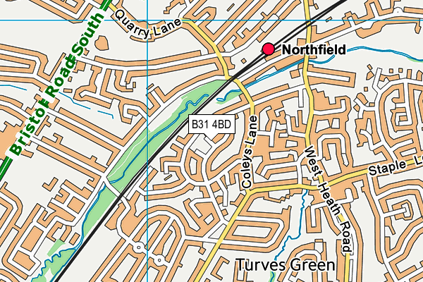 B31 4BD map - OS VectorMap District (Ordnance Survey)