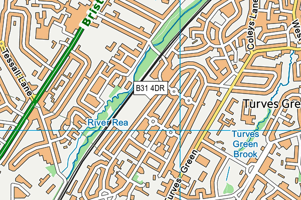 B31 4DR map - OS VectorMap District (Ordnance Survey)