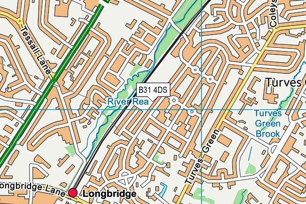 B31 4DS map - OS VectorMap District (Ordnance Survey)