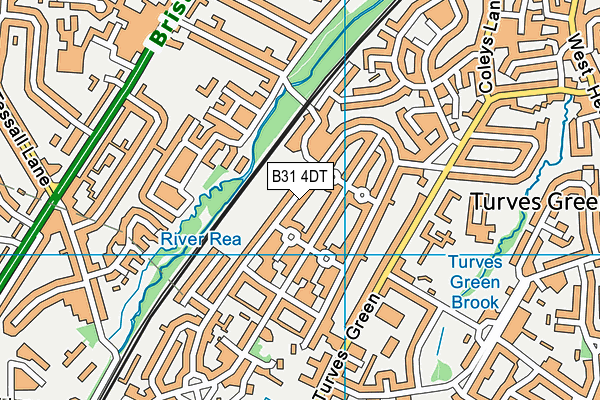 B31 4DT map - OS VectorMap District (Ordnance Survey)