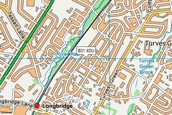 B31 4DU map - OS VectorMap District (Ordnance Survey)