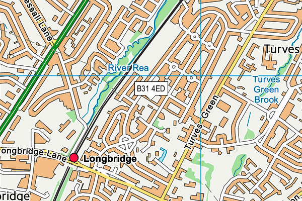 B31 4ED map - OS VectorMap District (Ordnance Survey)