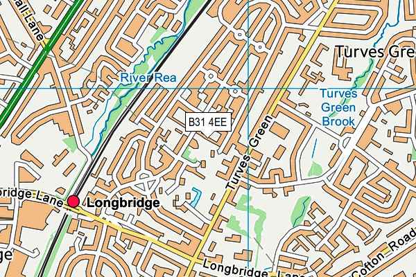 B31 4EE map - OS VectorMap District (Ordnance Survey)