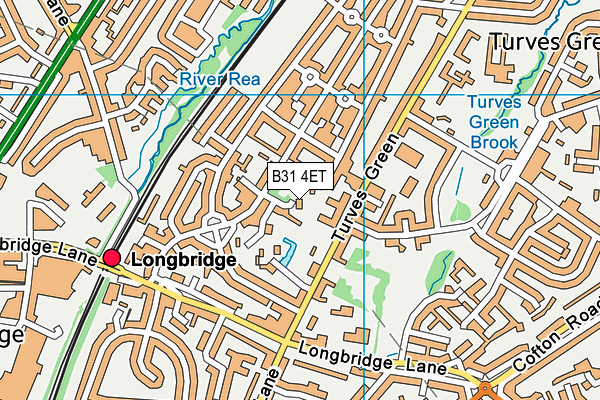 B31 4ET map - OS VectorMap District (Ordnance Survey)