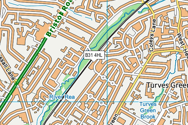 B31 4HL map - OS VectorMap District (Ordnance Survey)