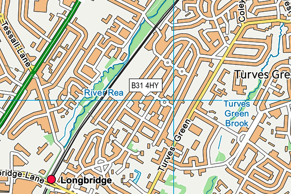 B31 4HY map - OS VectorMap District (Ordnance Survey)