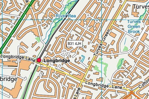 B31 4JH map - OS VectorMap District (Ordnance Survey)