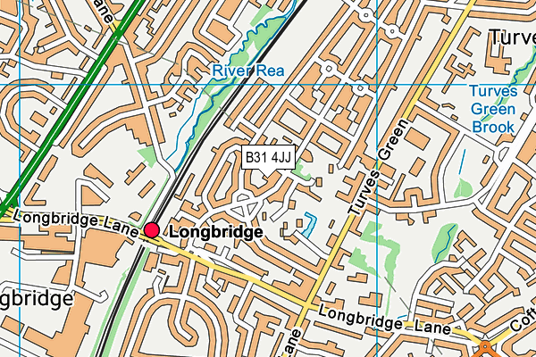 B31 4JJ map - OS VectorMap District (Ordnance Survey)