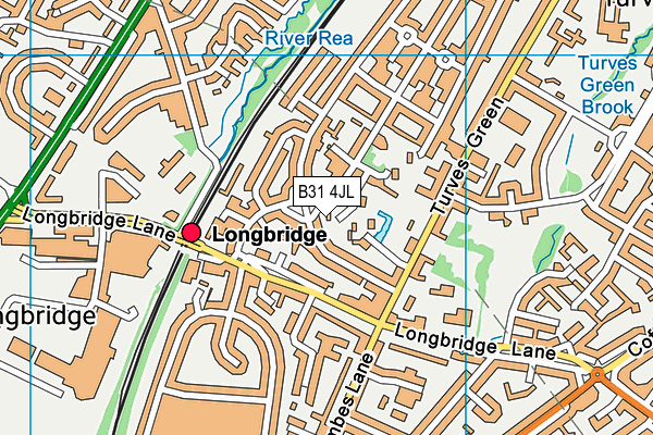 B31 4JL map - OS VectorMap District (Ordnance Survey)