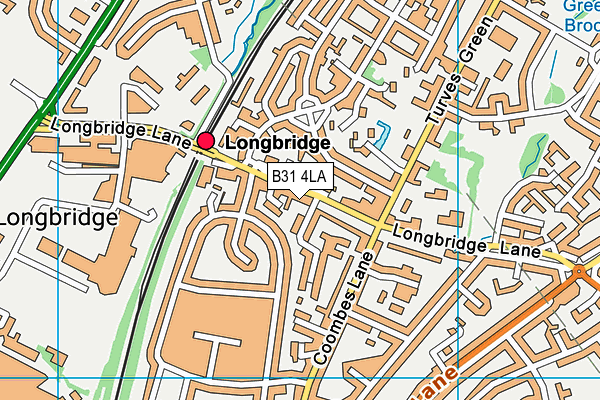 B31 4LA map - OS VectorMap District (Ordnance Survey)