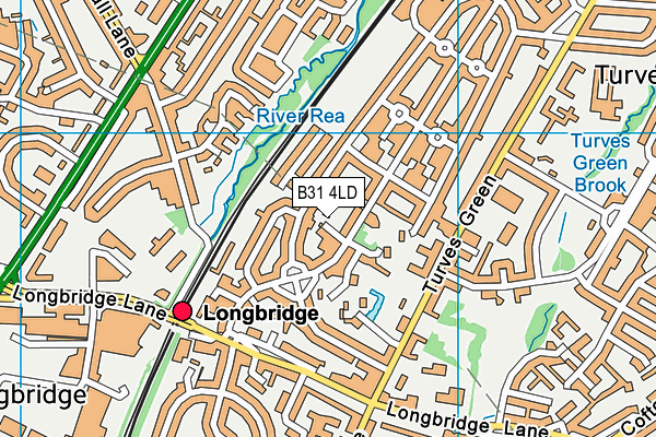 B31 4LD map - OS VectorMap District (Ordnance Survey)