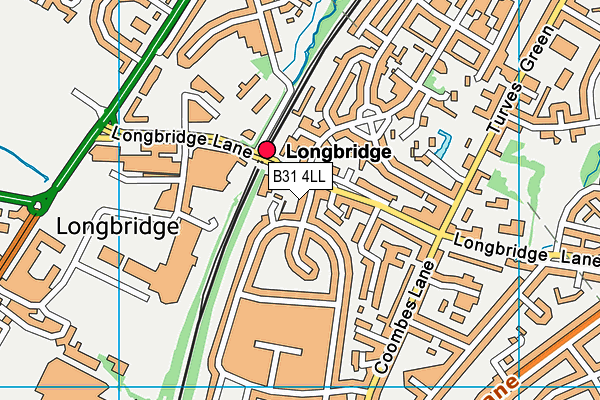 B31 4LL map - OS VectorMap District (Ordnance Survey)