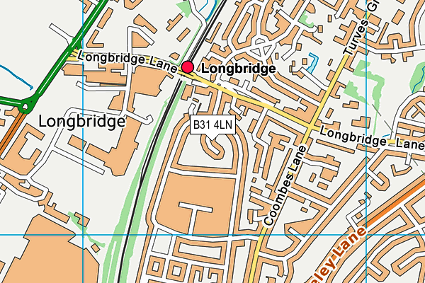 B31 4LN map - OS VectorMap District (Ordnance Survey)