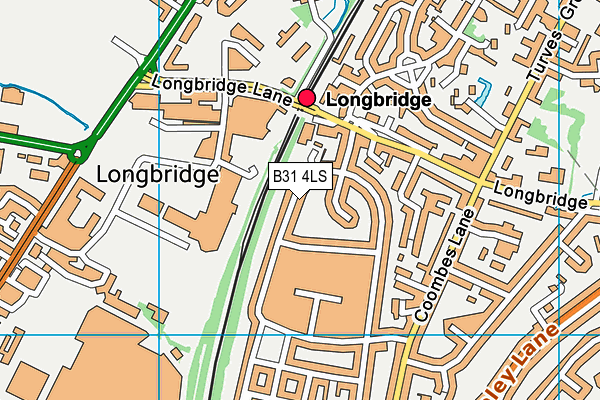 B31 4LS map - OS VectorMap District (Ordnance Survey)